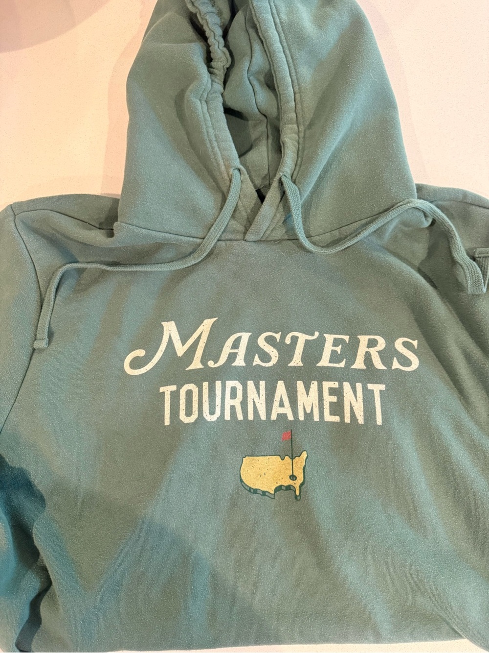 Masters Green Zip-Up Hoodie with Tournament Print